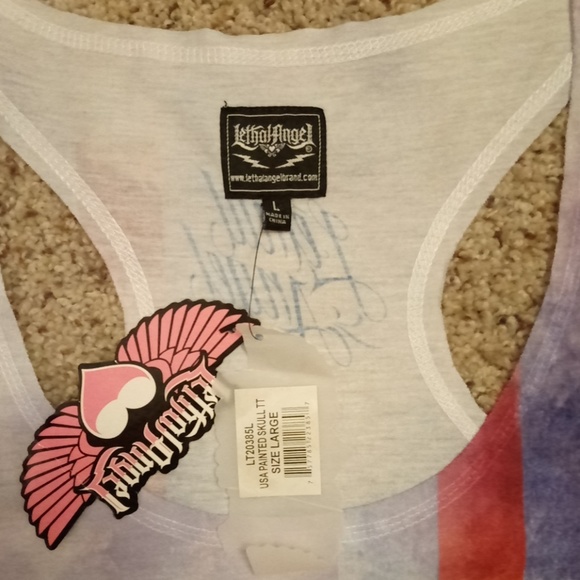 💢SOLD💢🆕 Lethal Angel Skull Tank - Picture 3 of 5